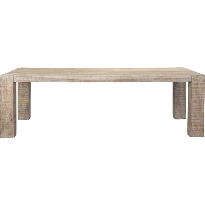 McArthur Dining Table by Mercana in brown. Made from reclaimed wood in a cottage & farmhouse style.