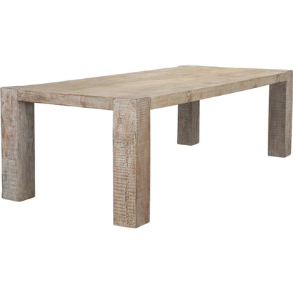 McArthur Dining Table by Mercana in brown. Made from reclaimed wood in a cottage & farmhouse style.