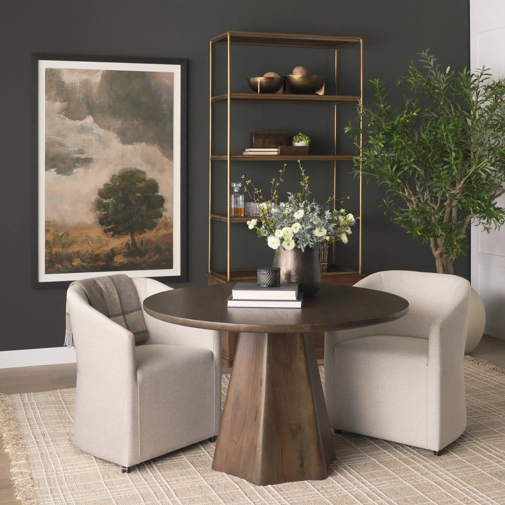 Jovani Dining Table by Mercana. Made from solid wood in a traditional style.