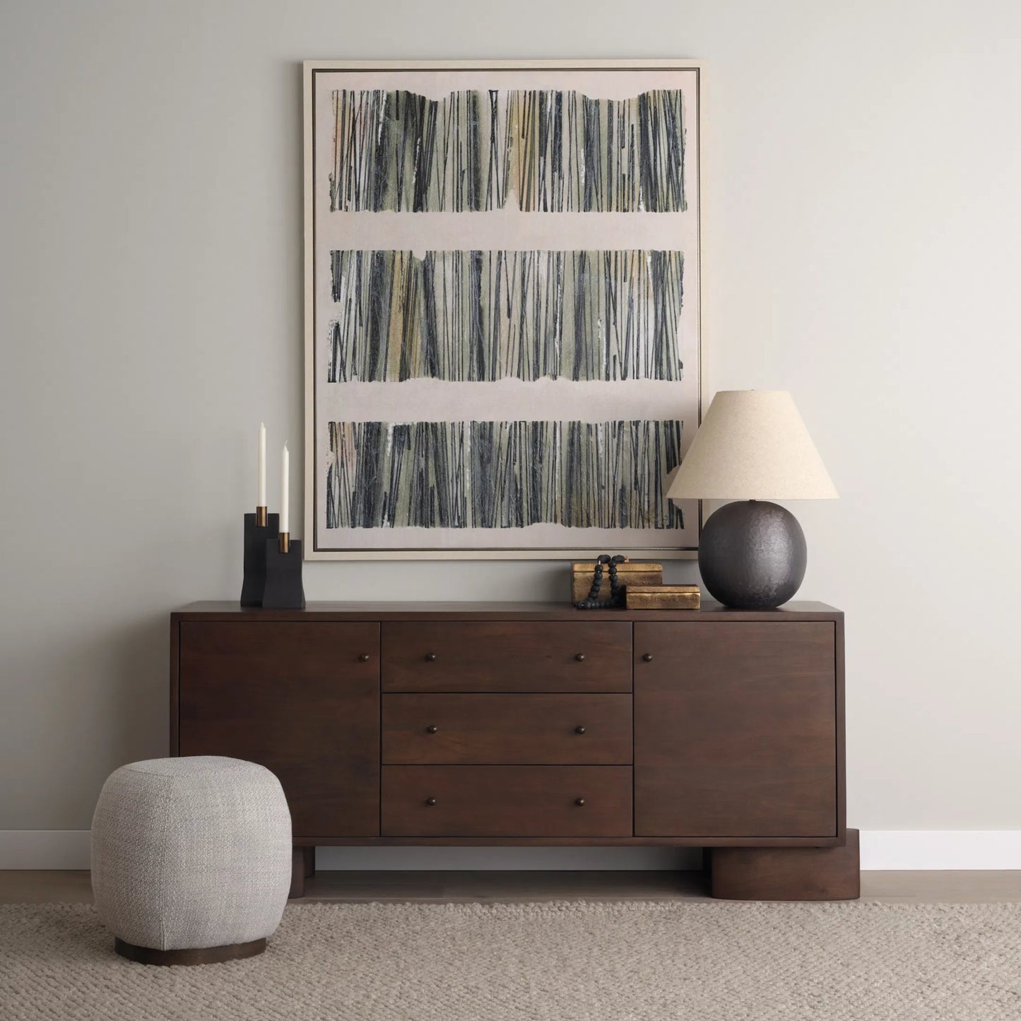 010 SI-2453242 | Lifestyle | Jonan Sideboard by Mercana. Made from solid wood in a traditional style.