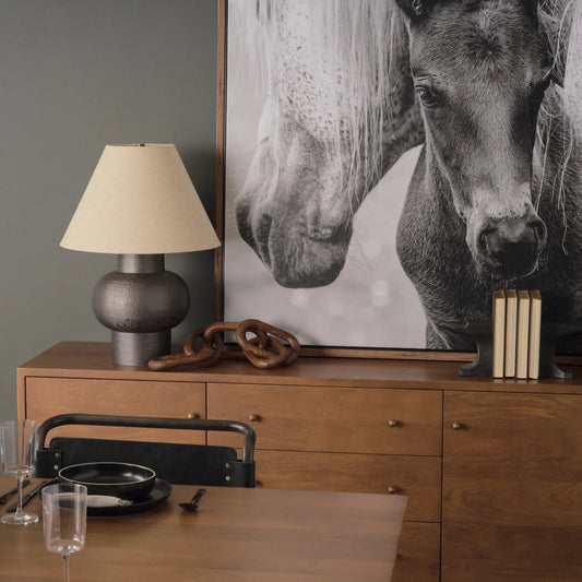 Salaah Table Lamp by Mercana. Made from metal in a unique style.