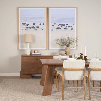 Jonan Dining Table by Mercana. Made from solid wood in a transitional style.