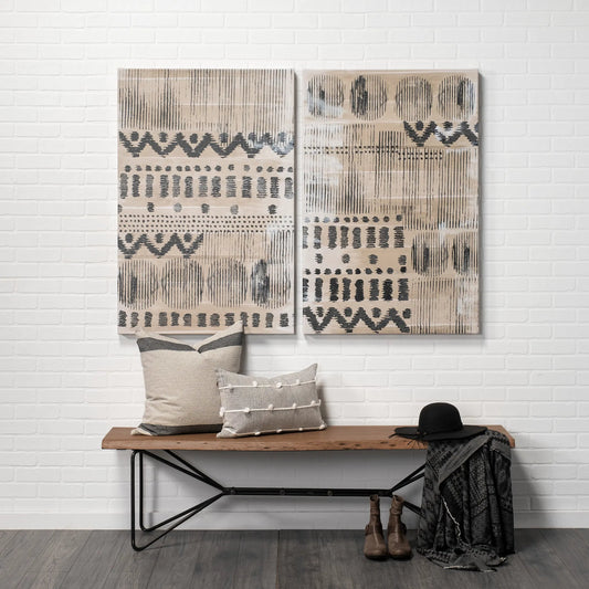 Papillion Bench by Mercana in light brown. Made from unique in a modern style.