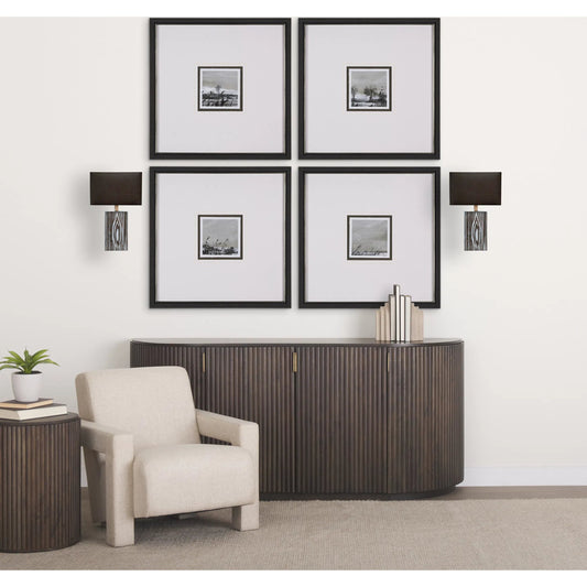 Maravilla Wall Sconce by Mercana in black. Made from ceramic in a modern style.