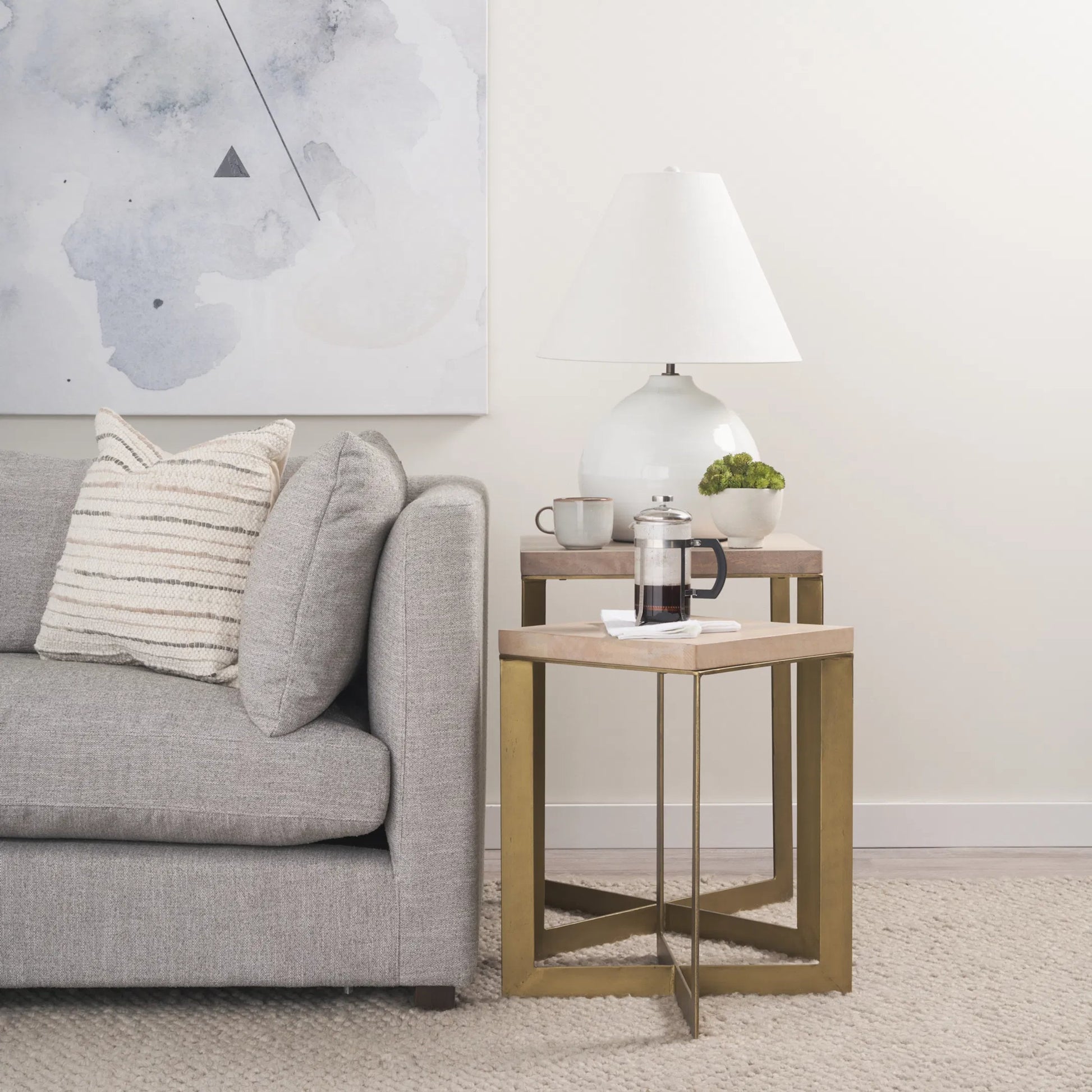 Mehdi Table Lamp by Mercana. Made from ceramic in a modern style.