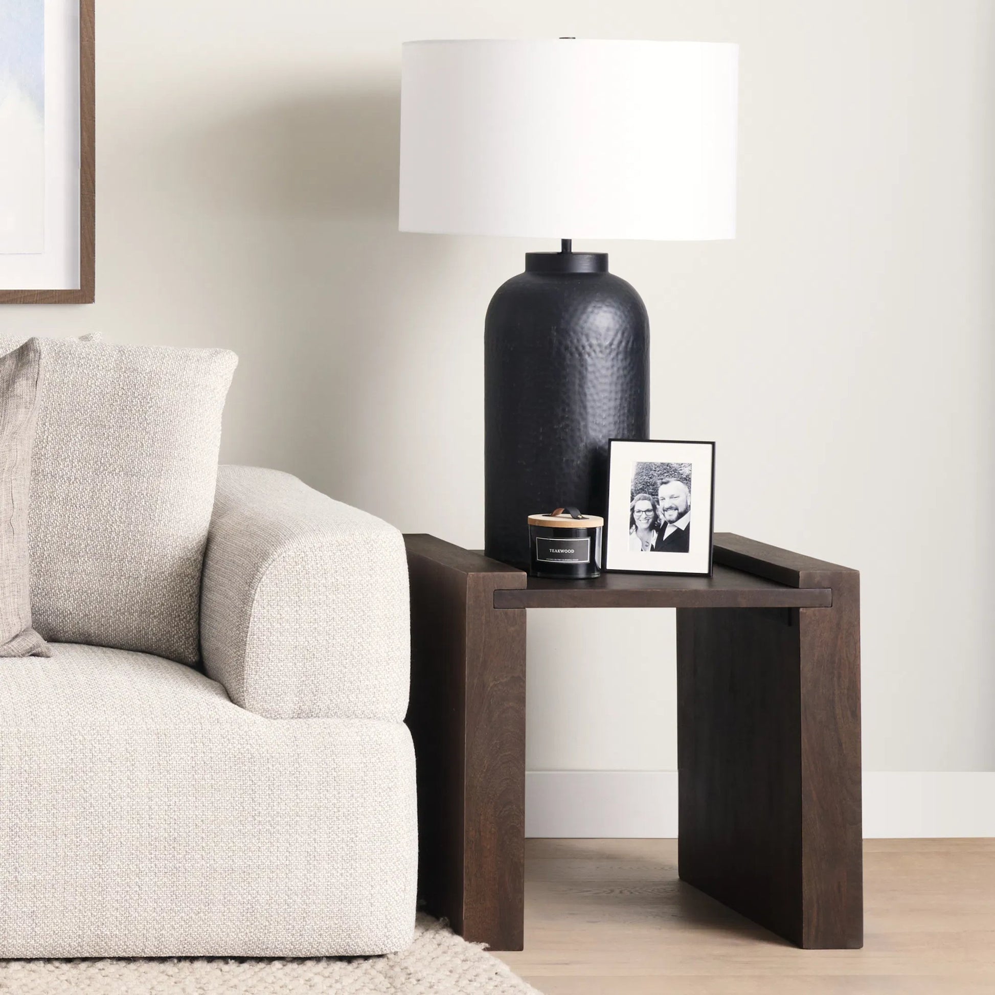 Athelia Accent Table by Mercana. Made from solid wood in a traditional style.