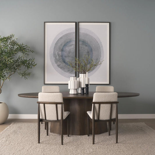 Jovani Oval Dining Table by Mercana. Made from solid wood in a unique style.