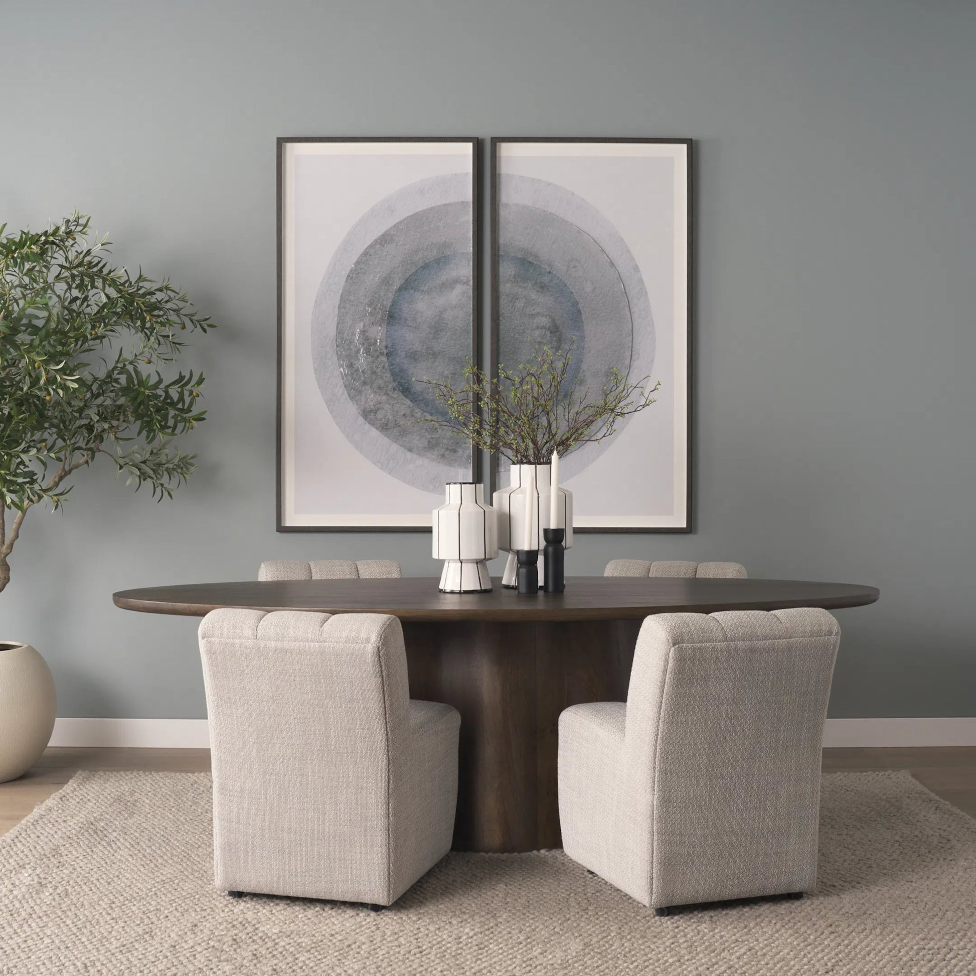 Wilkins Dining Chair by Mercana. Made from fabric in a unique style.