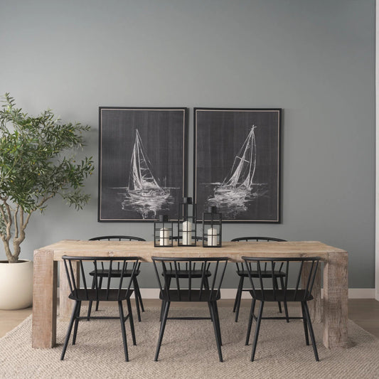 McArthur Dining Table by Mercana in brown. Made from reclaimed wood in a unique style.