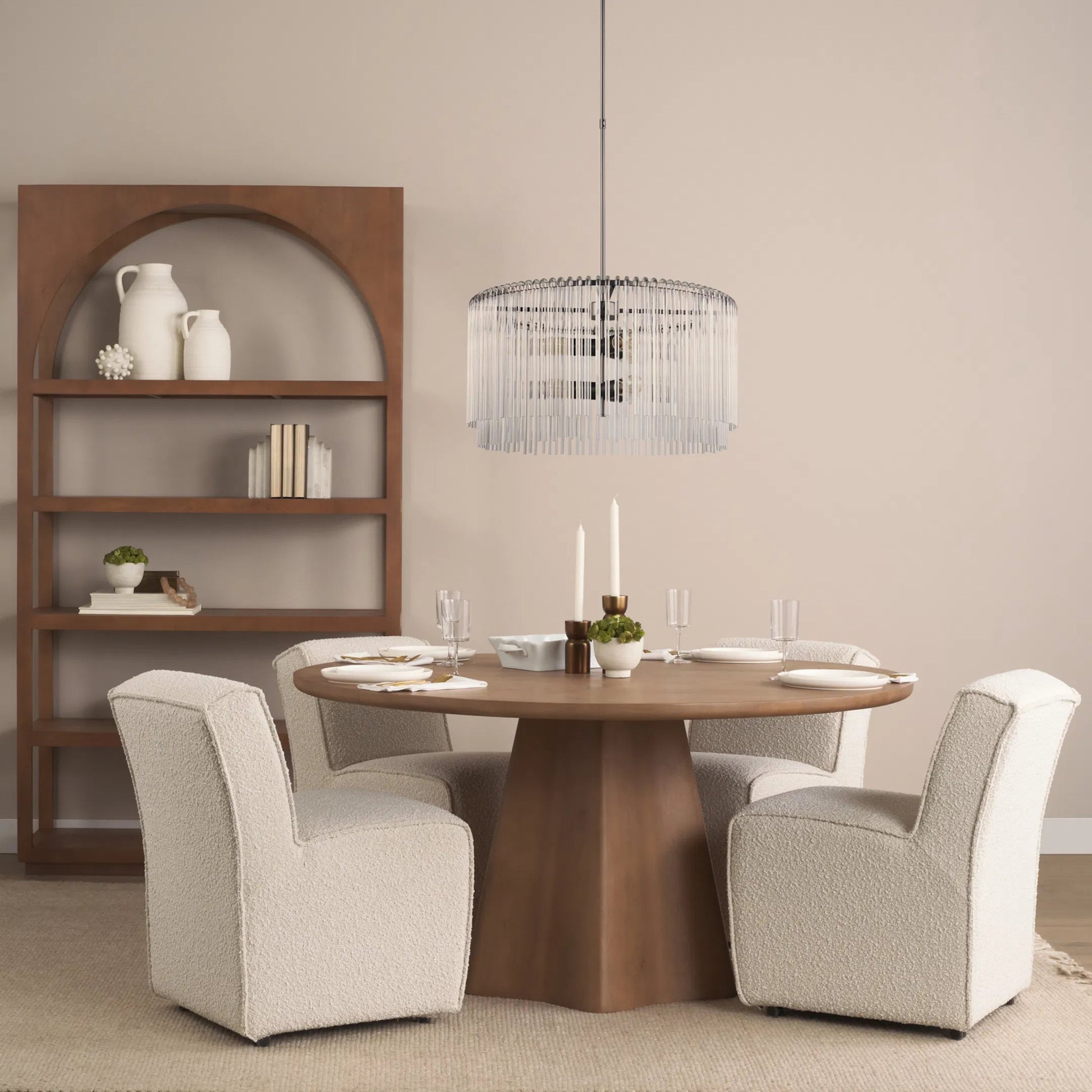 Jovani Dining Table by Mercana. Made from solid wood in a traditional style.