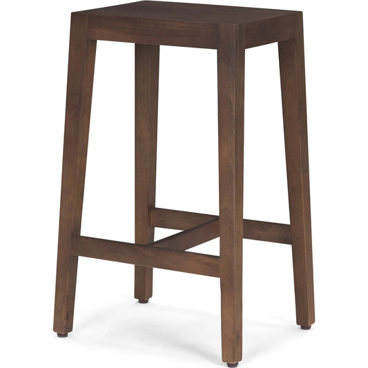 Colony Wood Seat Counter Stool by Mercana. Made from solid wood in a unique style.