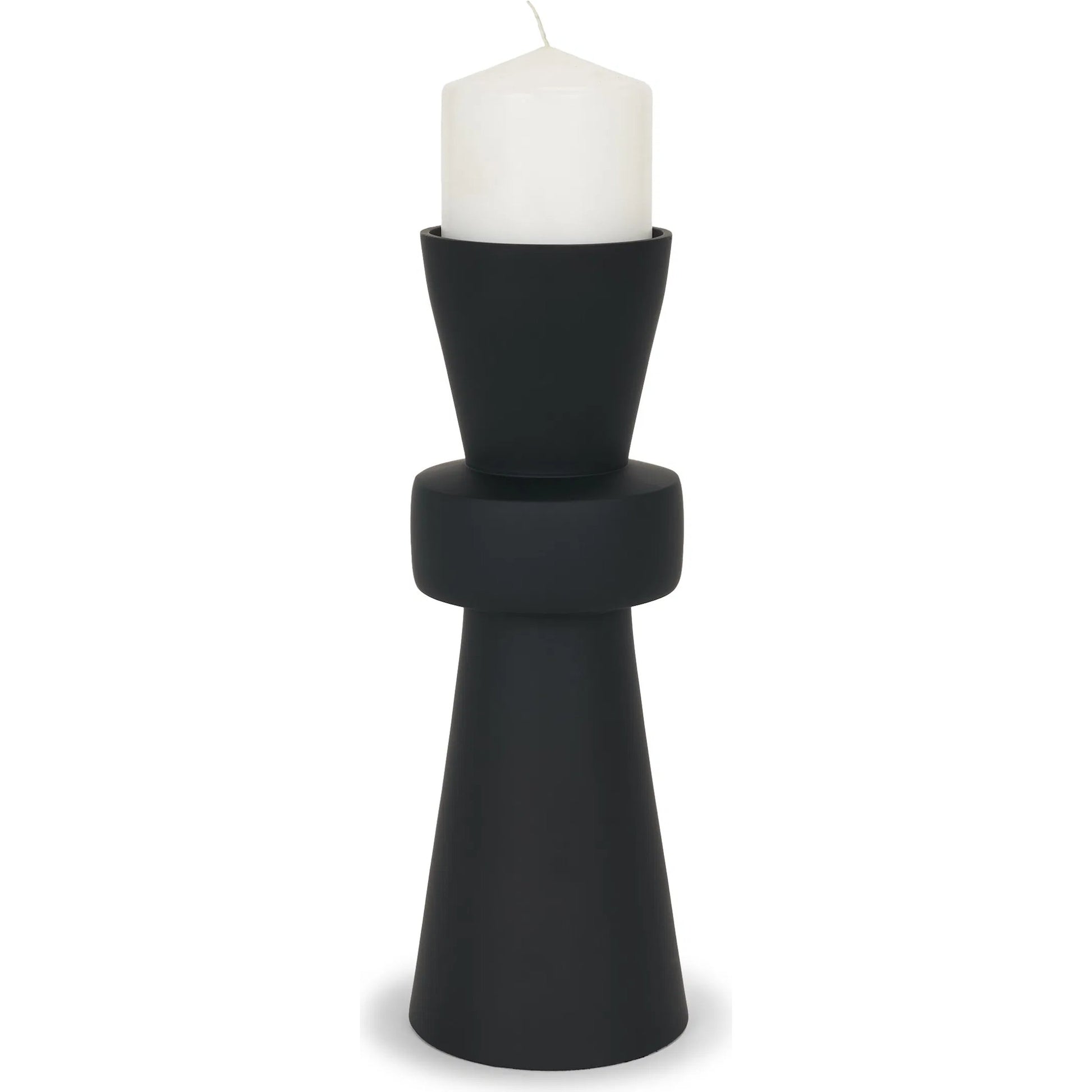 Odilia Geometric Pillar Candle Holder by Mercana. Made from metal in a unique style.