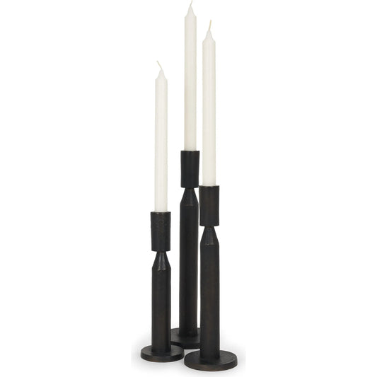 Declan Taper Candle Holders by Mercana. Made from metal in a unique style.