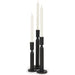 Declan Taper Candle Holders by Mercana. Made from metal in a rustic style.