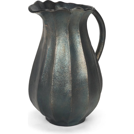 Anya Scalloped Petal Cast Jug by Mercana. Made from metal in a unique style.