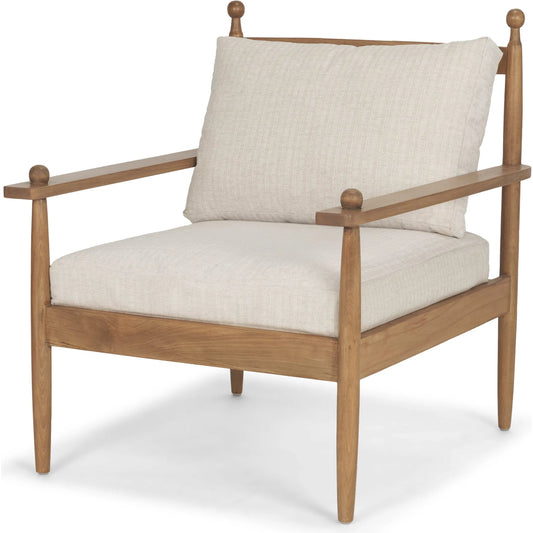 Danni Accent Chair by Mercana in beige. Made from solid wood in a unique style.