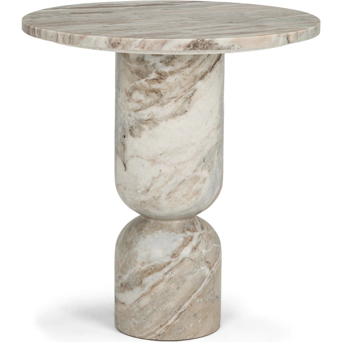 000 SI-2453274 | Primary Silo | Nylah Accent Table by Mercana in pink. Made from marble in a modern style.