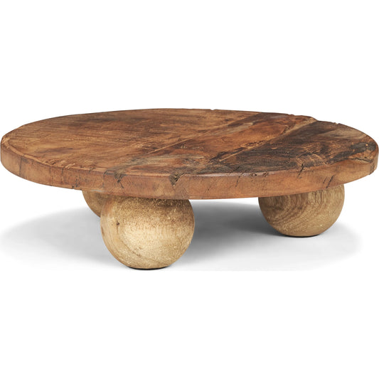 Kerra Solid Tray by Mercana in brown. Made from solid wood in a unique style.