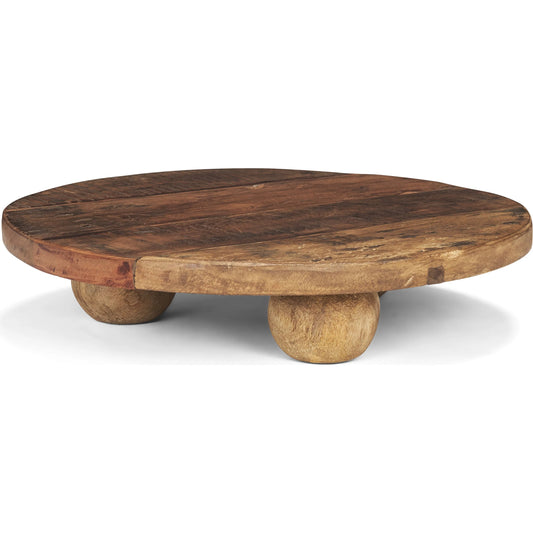 Kerra Solid Tray by Mercana in brown. Made from solid wood in a unique style.