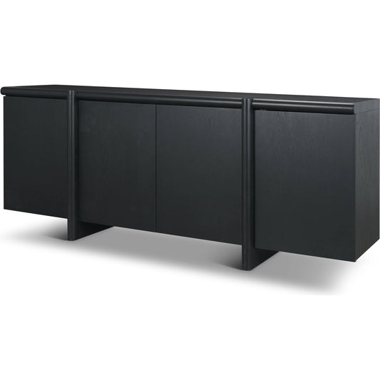 Rowan Sideboard by Mercana in black. Made from manufactured wood in a unique style.