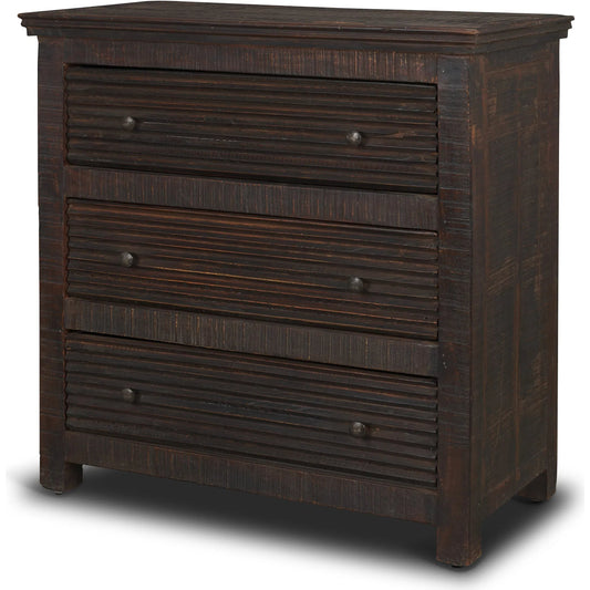 Rhett Accent Cabinet by Mercana in brown. Made from solid wood in a unique style.