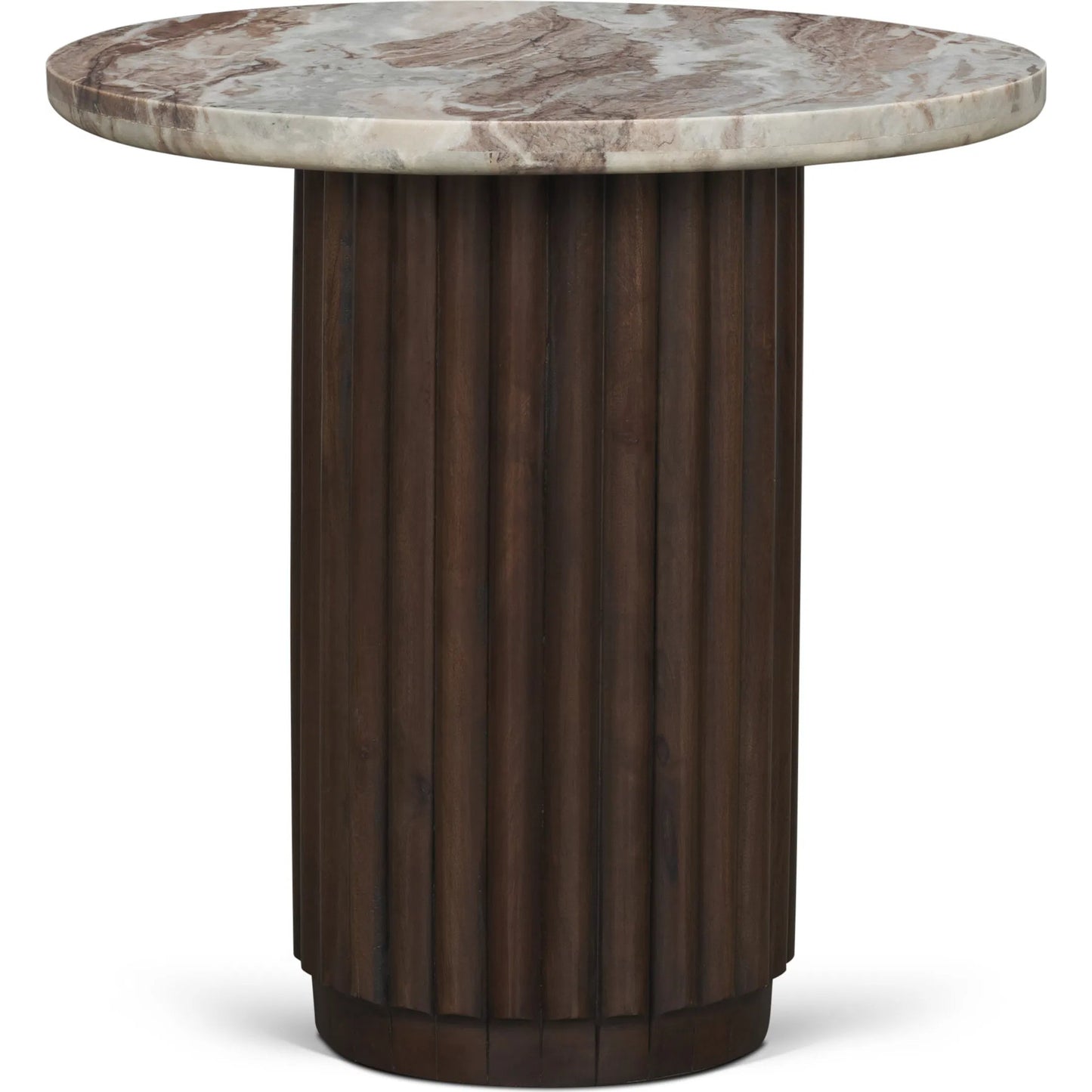 000 SI-2453264 | Primary Silo | Marbrello Side Table by Mercana in brown. Made from solid wood in a modern style.