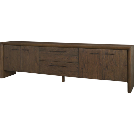 Belford Media Console by Mercana. Made from manufactured wood in a transitional style.