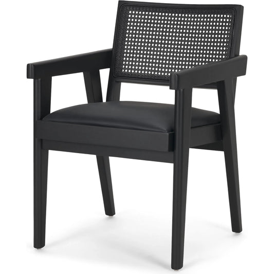 Reid Cane Back Dining Armchair by Mercana. Made from solid wood in a unique style.