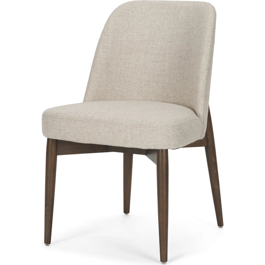 Abbie Curve Fabric Dining Chair (Set of 2) by Mercana. Made from solid wood in a unique style.