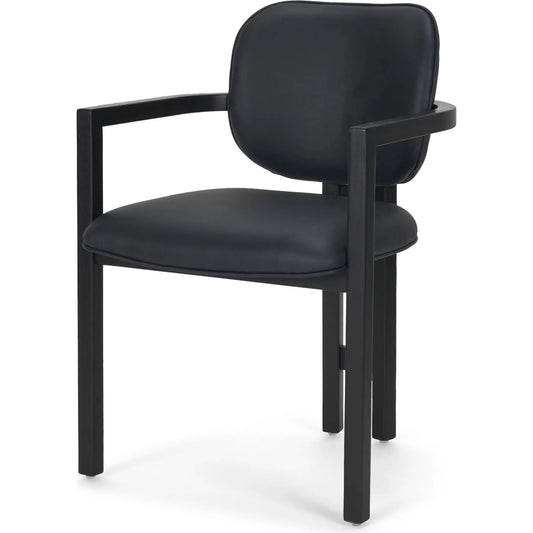 Carlisle Leather Dining Armchair by Mercana. Made from solid wood in a unique style.