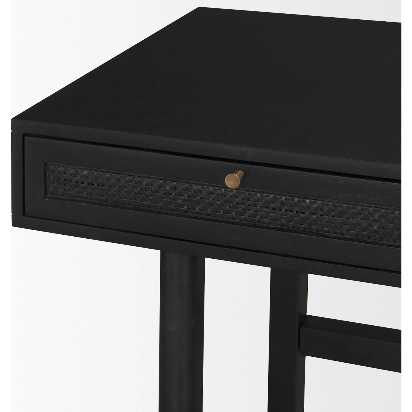018 SI-2453210 | Closeup | Grier Office Desk by Mercana. Made from solid wood in a unique style.
