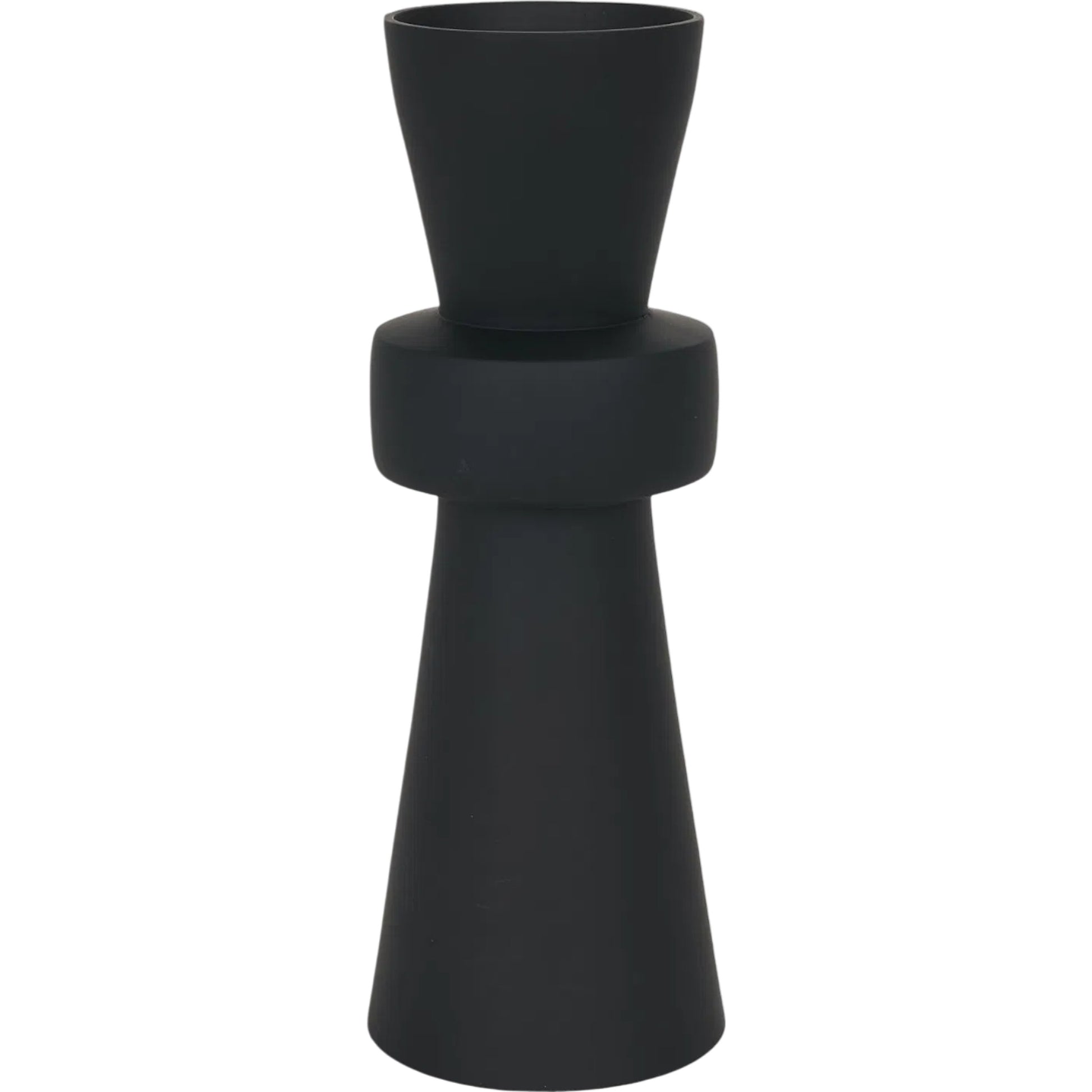 Odilia Geometric Pillar Candle Holder by Mercana. Made from metal in a unique style.