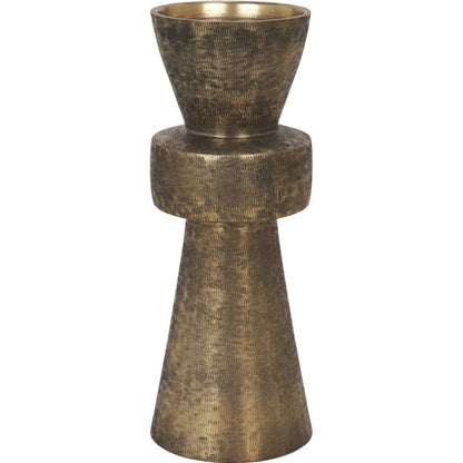 Odilia Geometric Pillar Candle Holder by Mercana. Made from metal in a unique style.