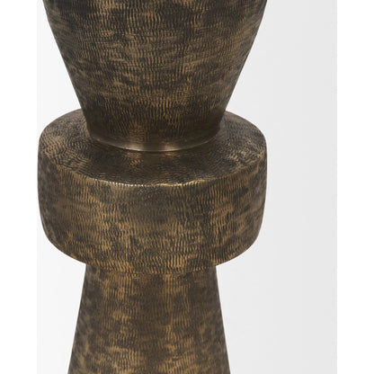Odilia Geometric Pillar Candle Holder by Mercana. Made from metal in a unique style.