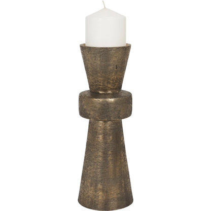 Odilia Geometric Pillar Candle Holder by Mercana. Made from metal in a unique style.
