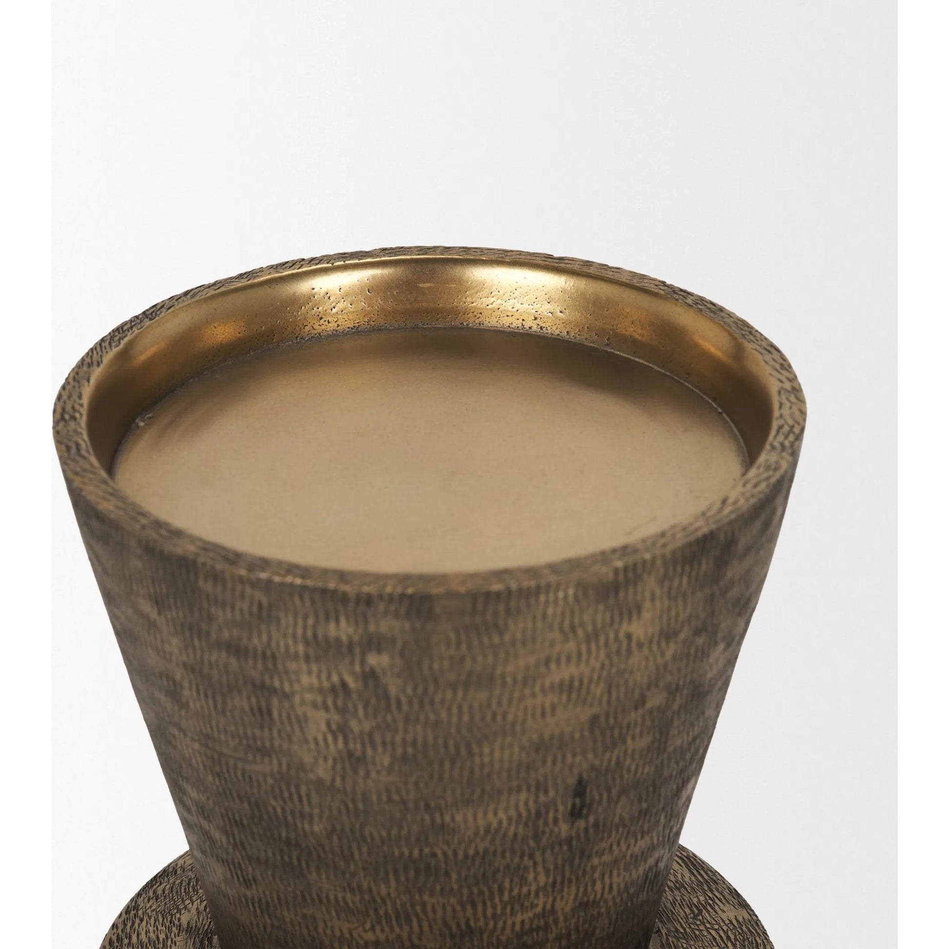 Odilia Geometric Pillar Candle Holder by Mercana. Made from metal in a unique style.