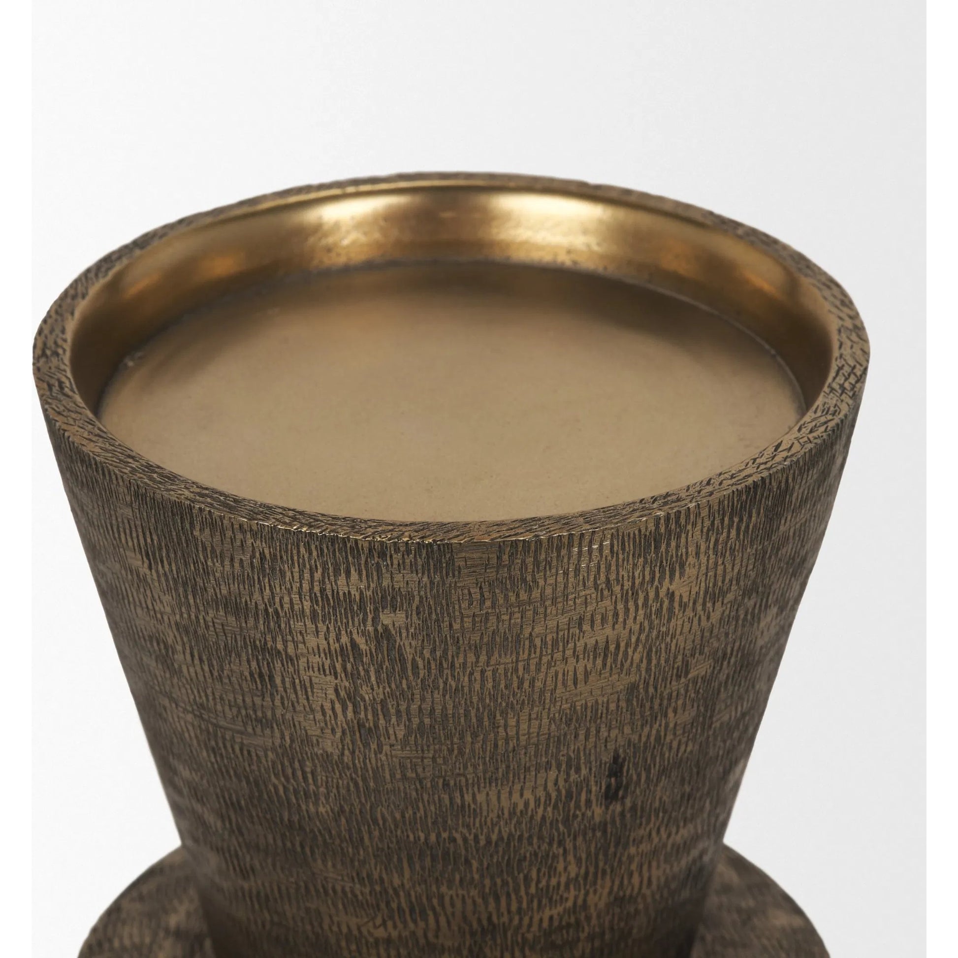 Odilia Geometric Pillar Candle Holder by Mercana. Made from metal in a unique style.