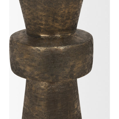 Odilia Geometric Pillar Candle Holder by Mercana. Made from metal in a unique style.