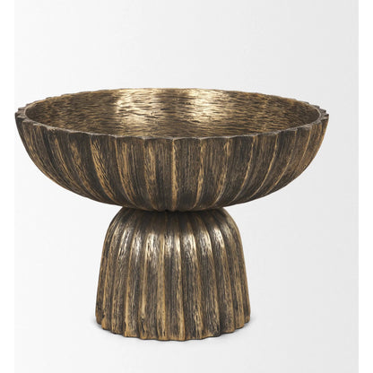 Ciaran Fluted Decorative Bowl by Mercana. Made from metal in a unique style.
