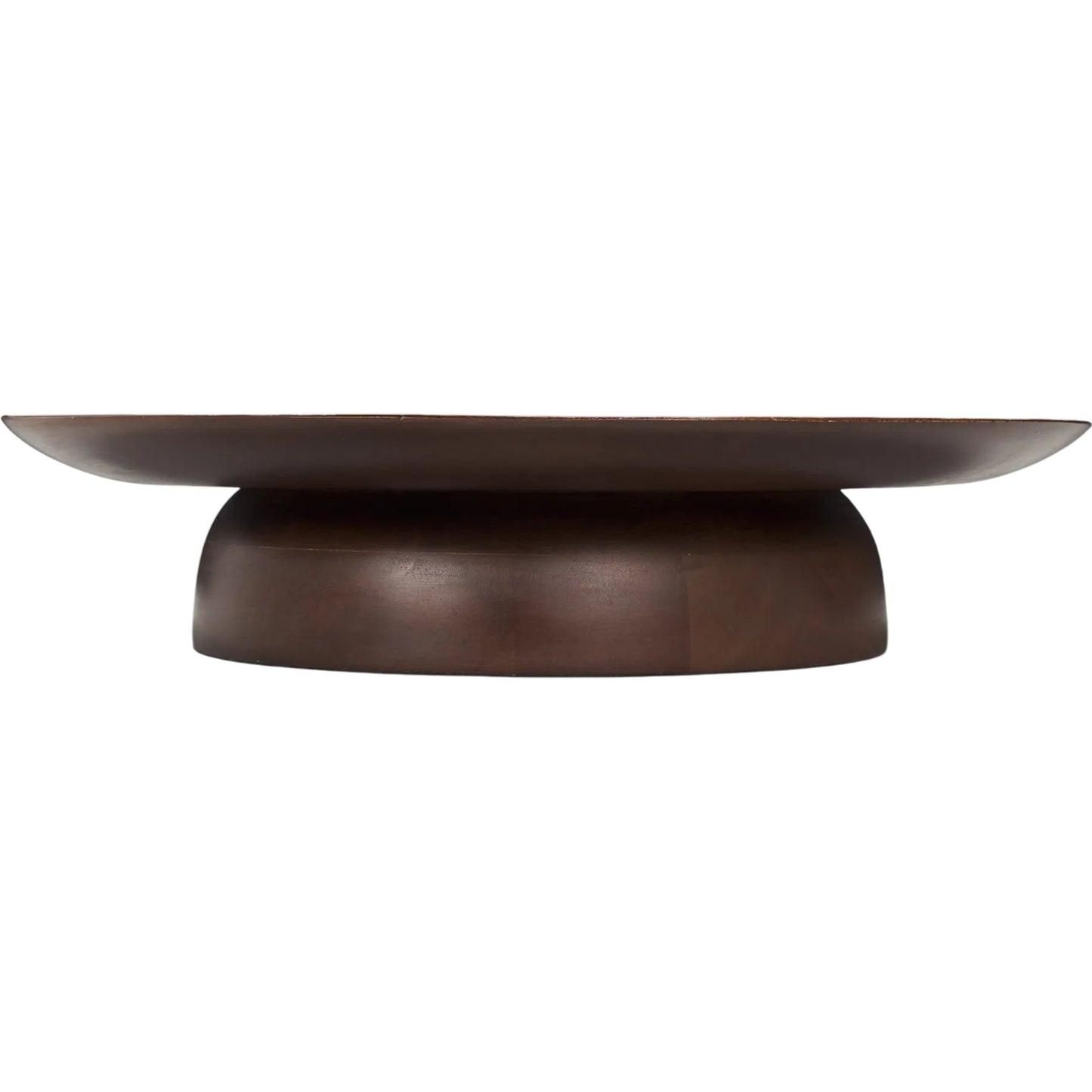 005 SI-2453289 | Additional Silo | Sadira Mid-Dark Brown Round Riser by Mercana in medium brown. Made from solid wood in a unique style.