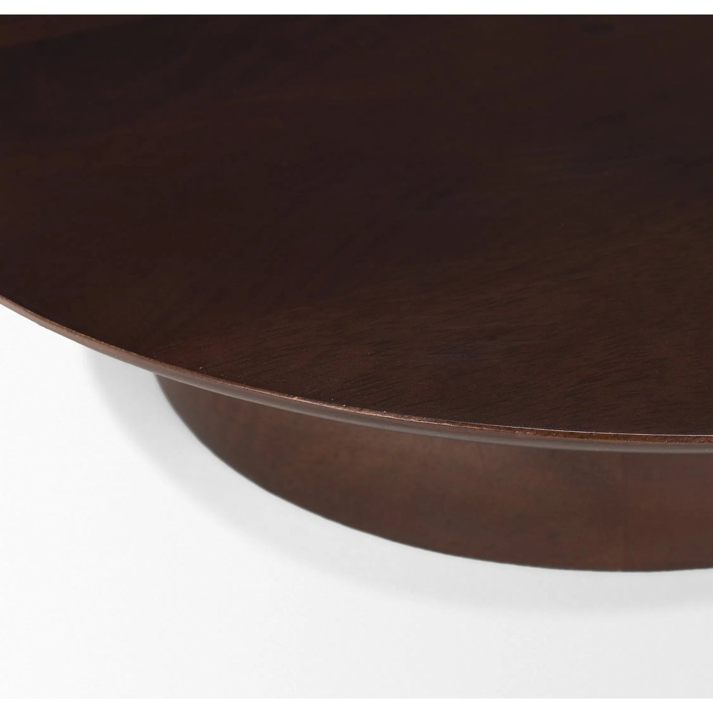 006 SI-2453289 | Additional Silo | Sadira Mid-Dark Brown Round Riser by Mercana in medium brown. Made from solid wood in a unique style.