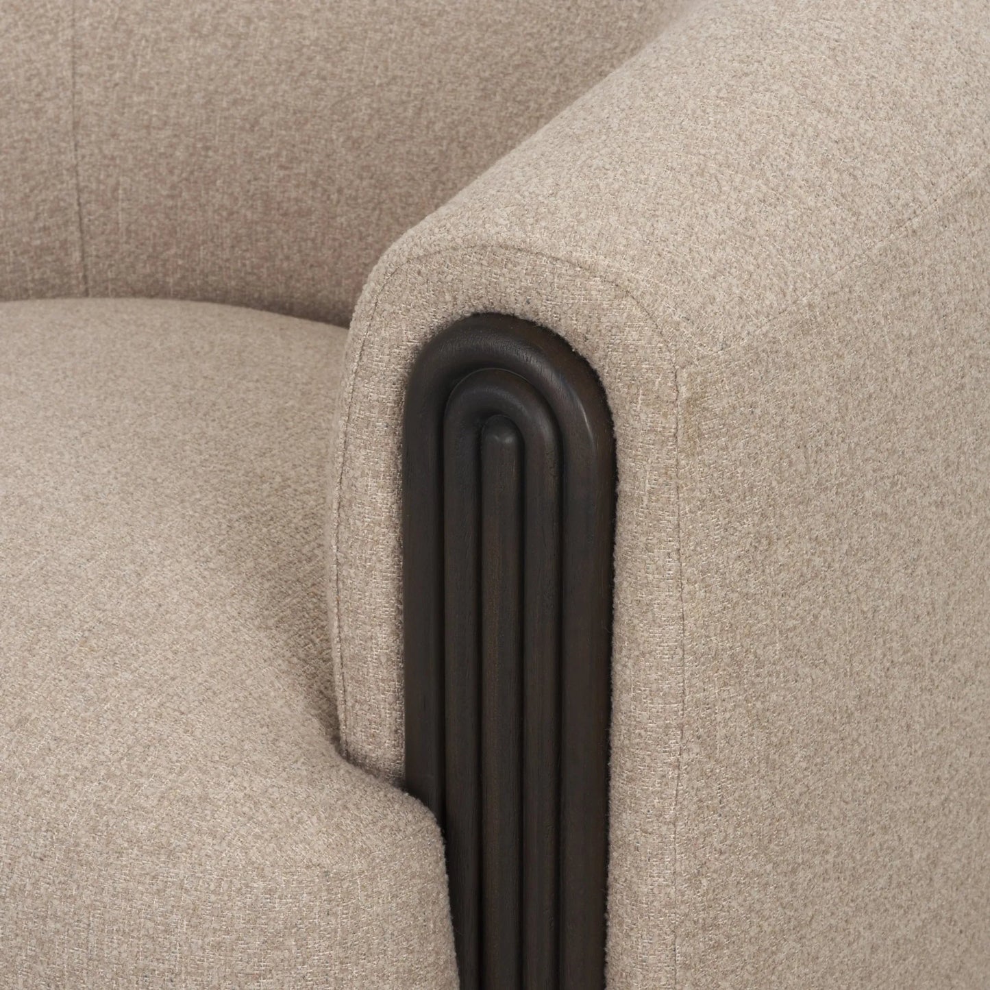 006 SI-2453262 | Closeup | Kornelia Accent Chair by Mercana. Made from fabric in a transitional style.
