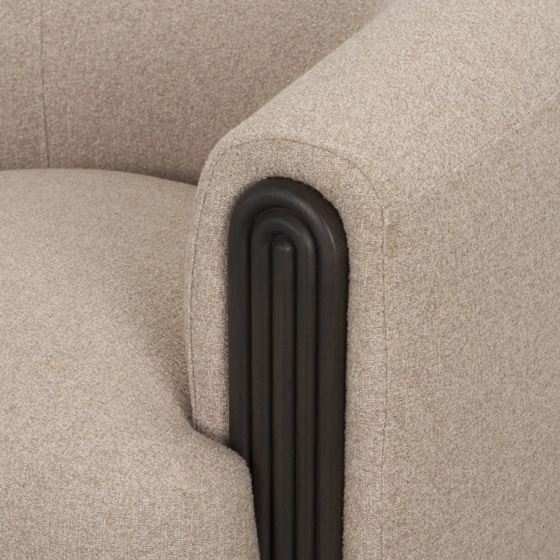 Kornelia Accent Chair by Mercana. Made from fabric in a transitional style.