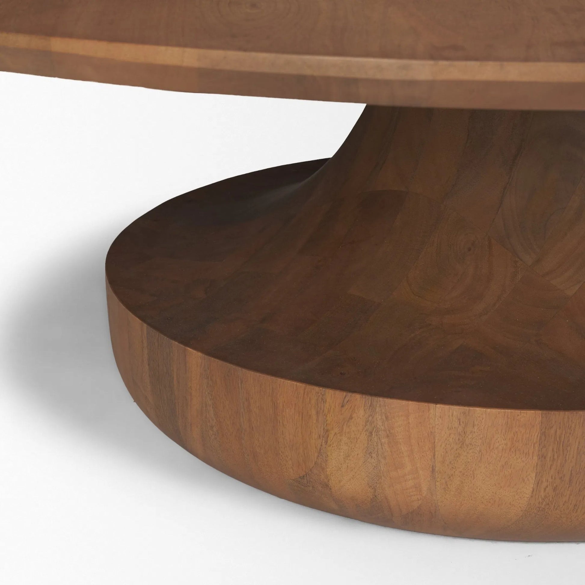 Arno Coffee Table by Mercana in brown. Made from solid wood in a transitional style.