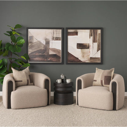 Kornelia Accent Chair by Mercana. Made from fabric in a transitional style.