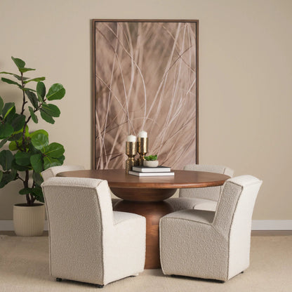 Akira Hammered Gold Pillar Candle Holder by Mercana in antiqued gold. Made from metal in a rustic style.