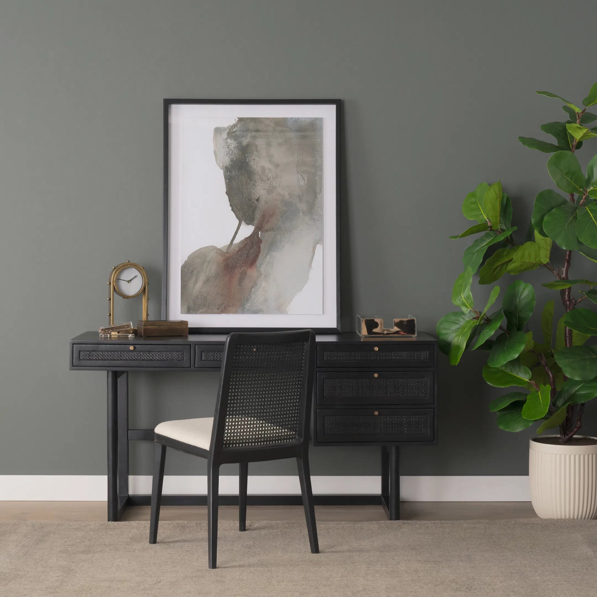 Grier Office Desk by Mercana. Made from solid wood in a unique style.