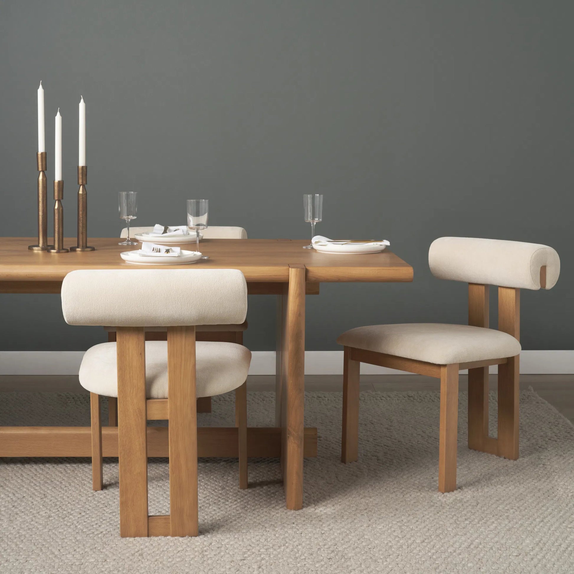 Tribeca Fabric Dining Chair (Set of 2) by Mercana. Made from solid wood in a transitional style.
