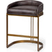Hollyfield Leather Seat Counter Stool by Mercana. Made from unique in a modern style.