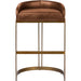 Hollyfield Leather Seat Bar Stool by Mercana. Made from unique in a modern style.